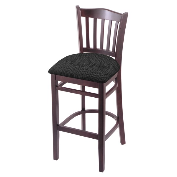 25" Counter Stool, Dark Cherry Finish, Graph Coal Seat